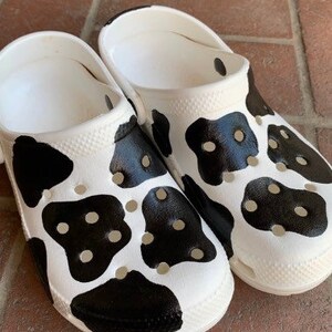 off white crocs custom