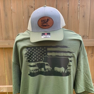 American Flag Cow Shirt, Farm Shirt, Support Farmers Shirt, Farm Life, Personalized Shirt, Farm Apparel, Cattle Shirt,Custom Shirt, Youth
