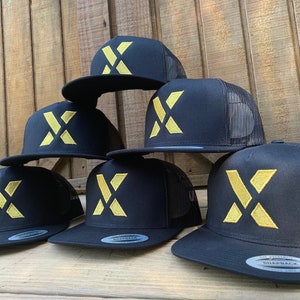 Custom Embroidered Hats, Flat Bill Hat, Yupoong Hat, Custom Text Hats, Trucker Hats, Personalized Caps, Custom Logo Hats, Custom Apparel