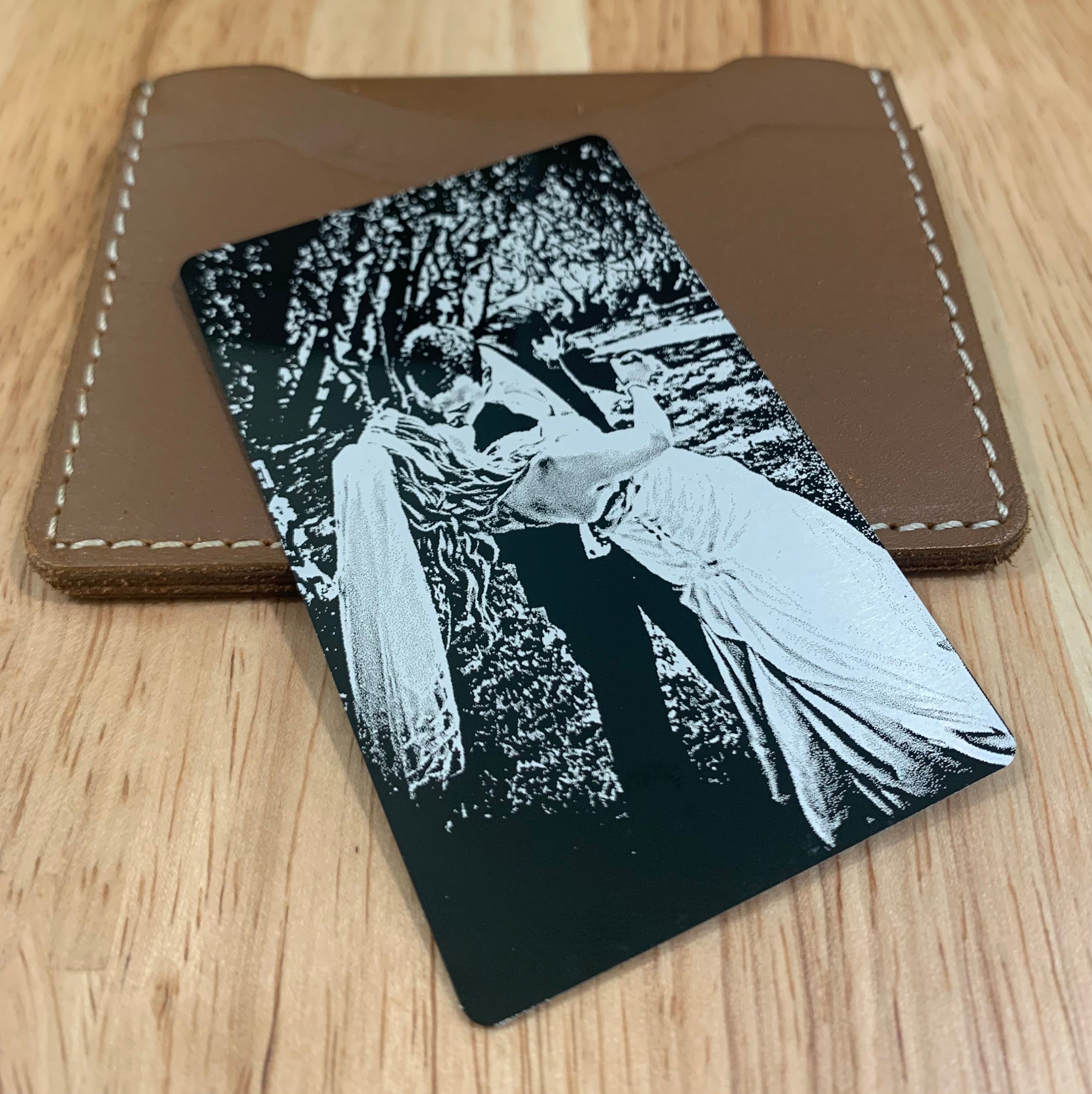 Personalized Metal Photo Wallet Card, Custom Photo Wallet Card