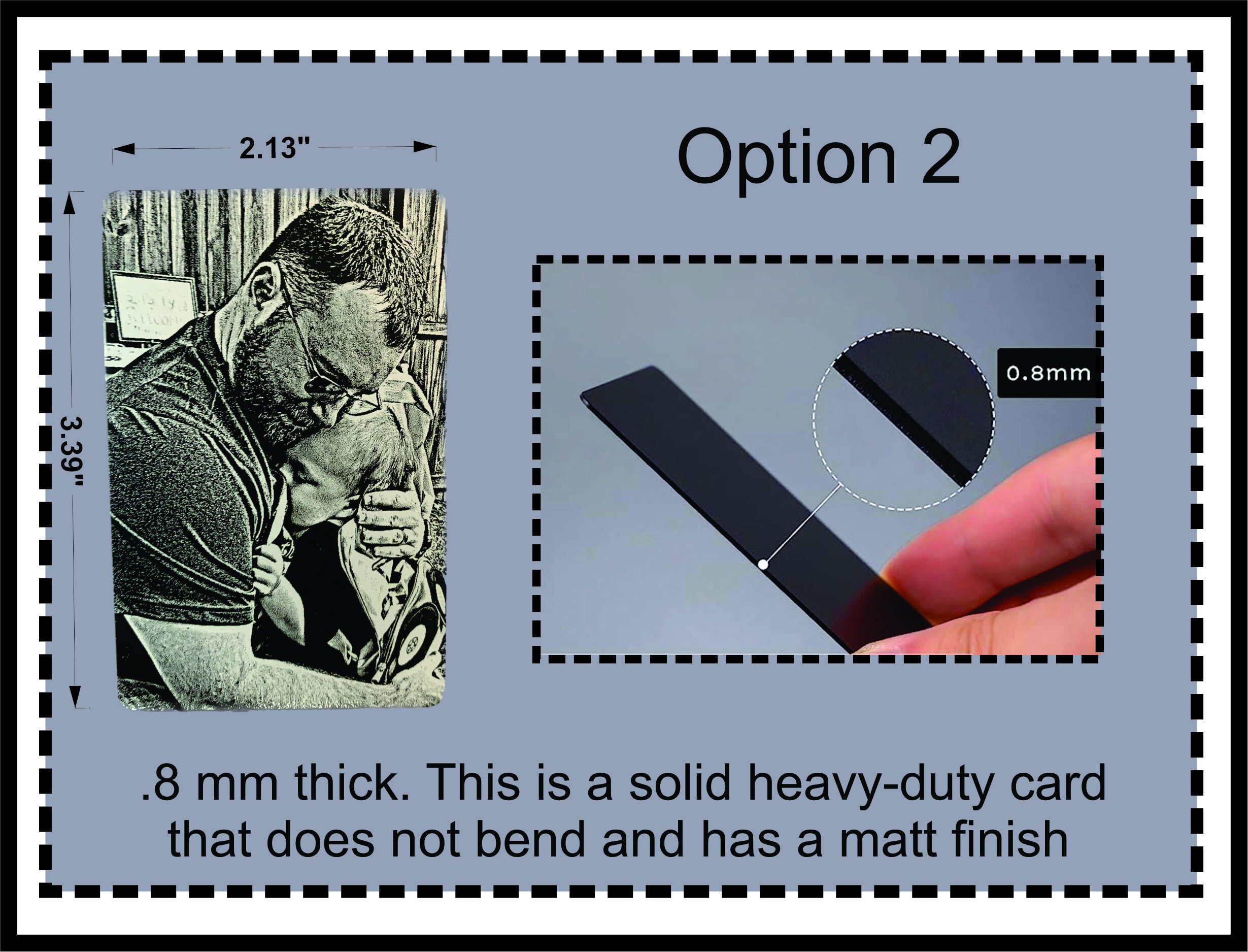 Personalized Metal Photo Wallet Card, Custom Photo Wallet Card