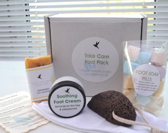 Foot Care Pack, natural, mens, ladies, vegan gift free delivery