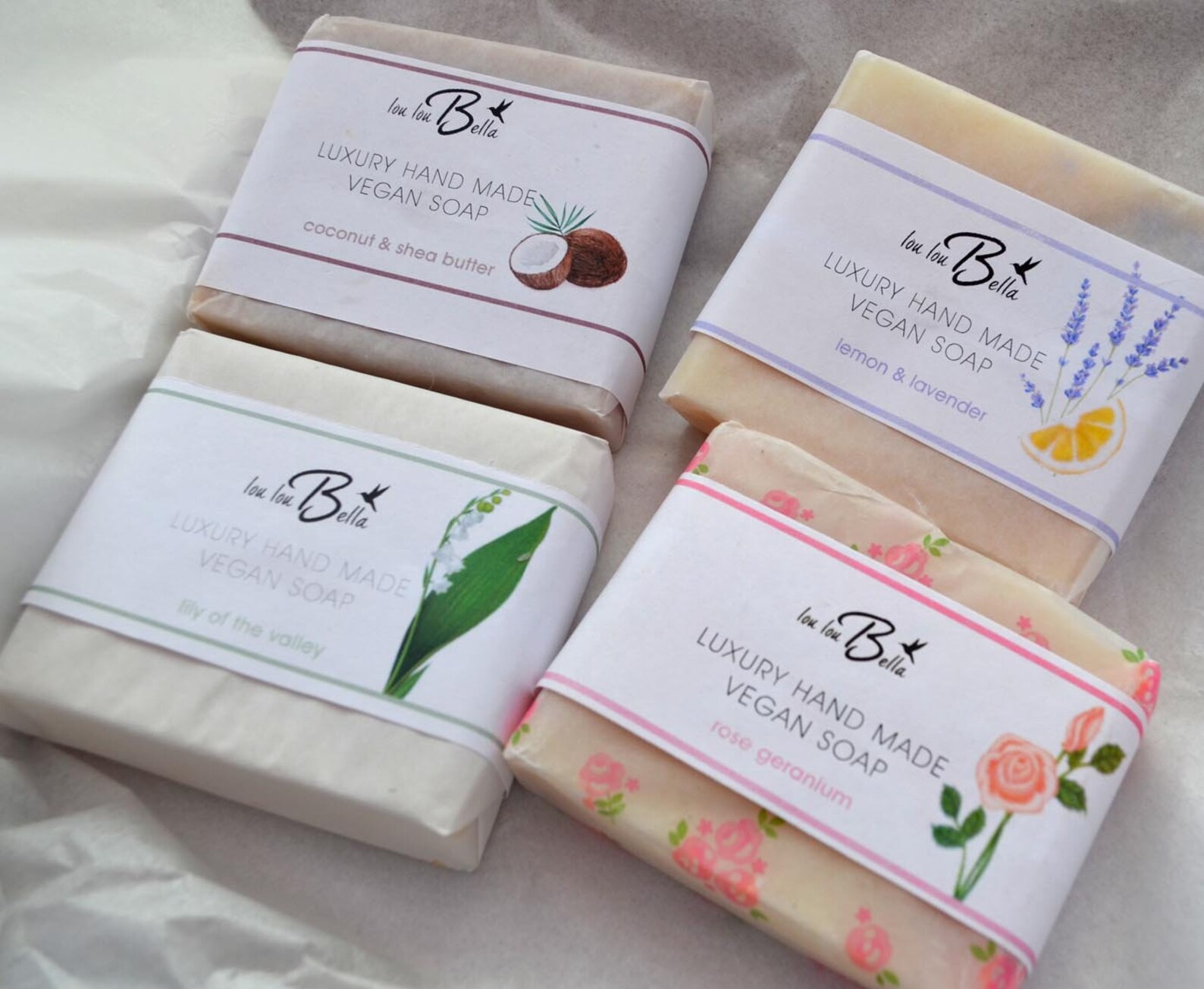 4 Large Natural Vegan Soaps | Etsy