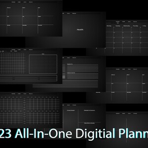 2023 Landscape Digital Planner, Simplistic, Goodnotes, Ipad