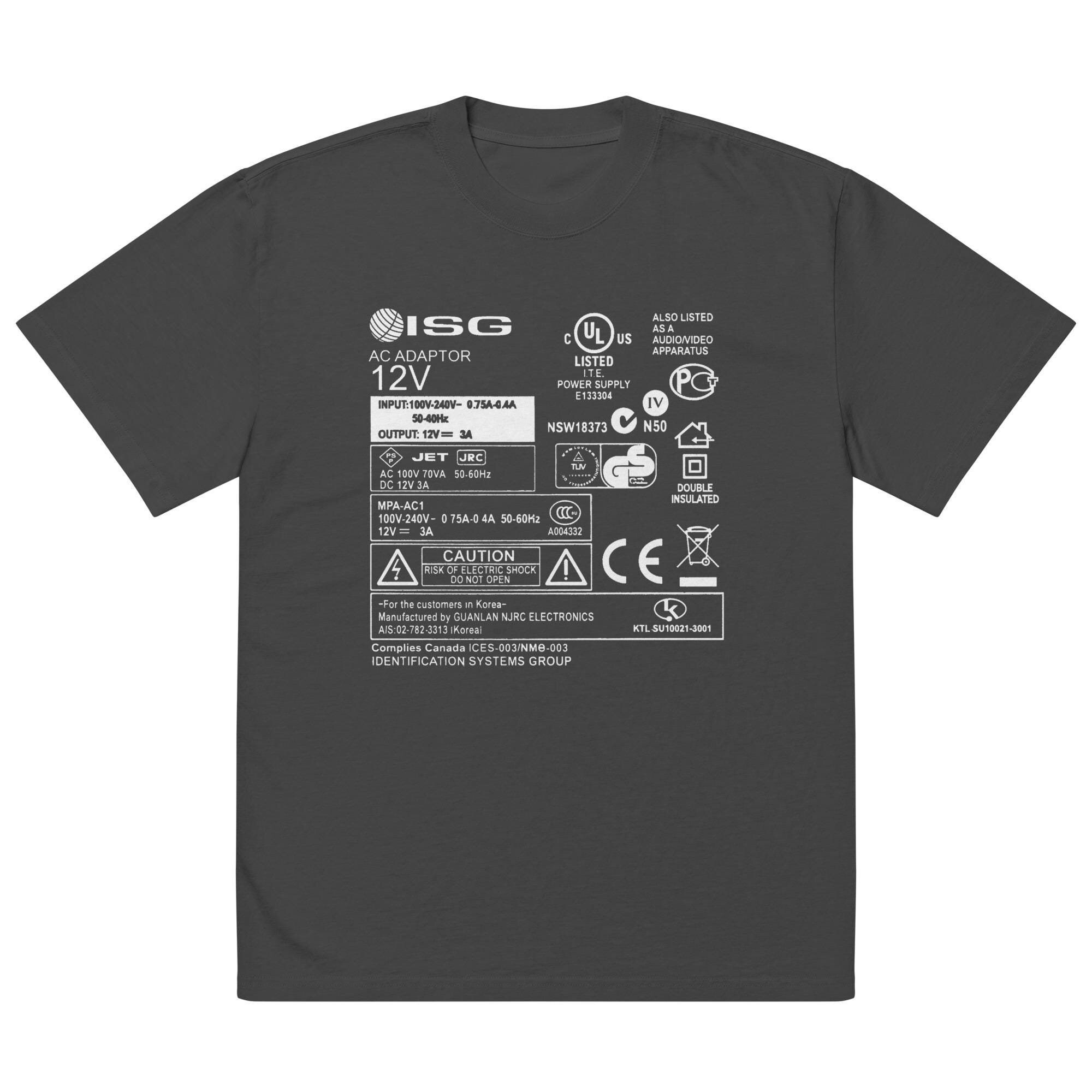 [INSILENCE] Faded Graphic T-Shirt /追跡付 ISG Adaptor - Tech Details Graphic Faded Oversized Boxy T