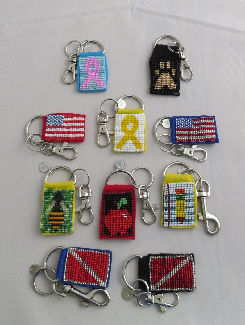 Beaded Dragon Boat Racing or Canoe Paddle Keychain Charm Etsy