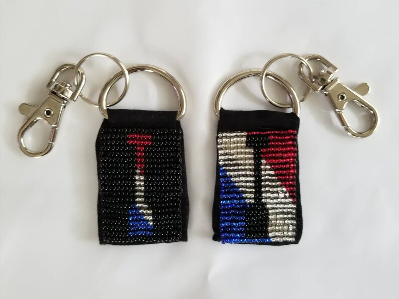 Beaded Dragon Boat Racing or Canoe Paddle Keychain Charm Etsy