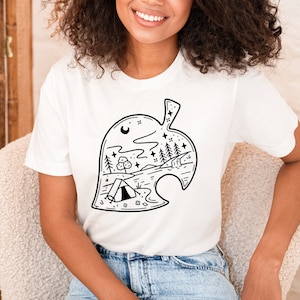 SVG - Traversée Chibi animaux feuille raton laveur camp poche