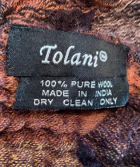 Tolani ,Winter Colours, Wool Scarf or Shawl - image 3