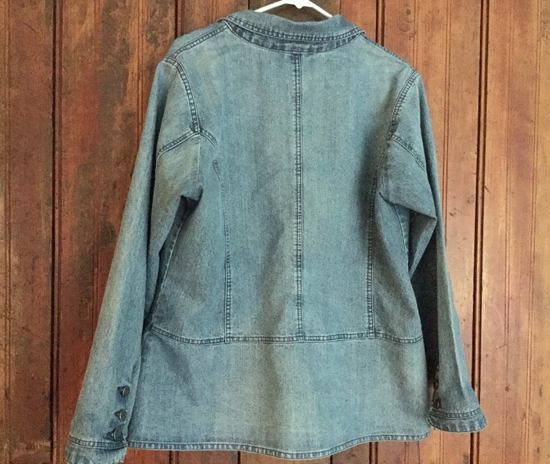 Cotton Ginny Denim Jacket Plus Size Small Etsy