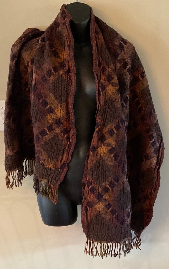 Tolani ,Winter Colours, Wool Scarf or Shawl - image 2