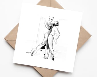 FemDom Mistress of The House Greeting Card