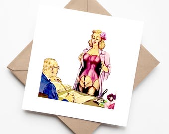 Weekly Inspection Adult Humour Greeting Card