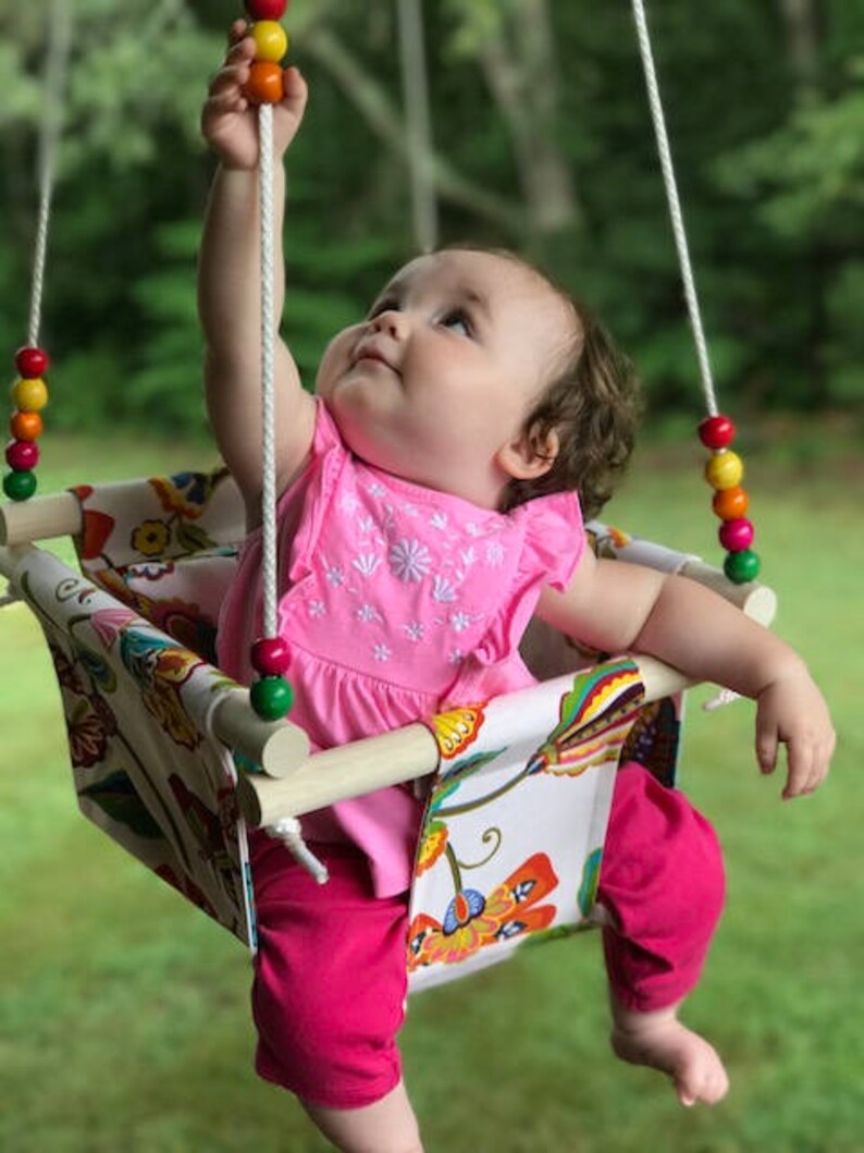 Baby Swing Cloth Swing Indoor Outdoor Swing Nursery Swing Etsy