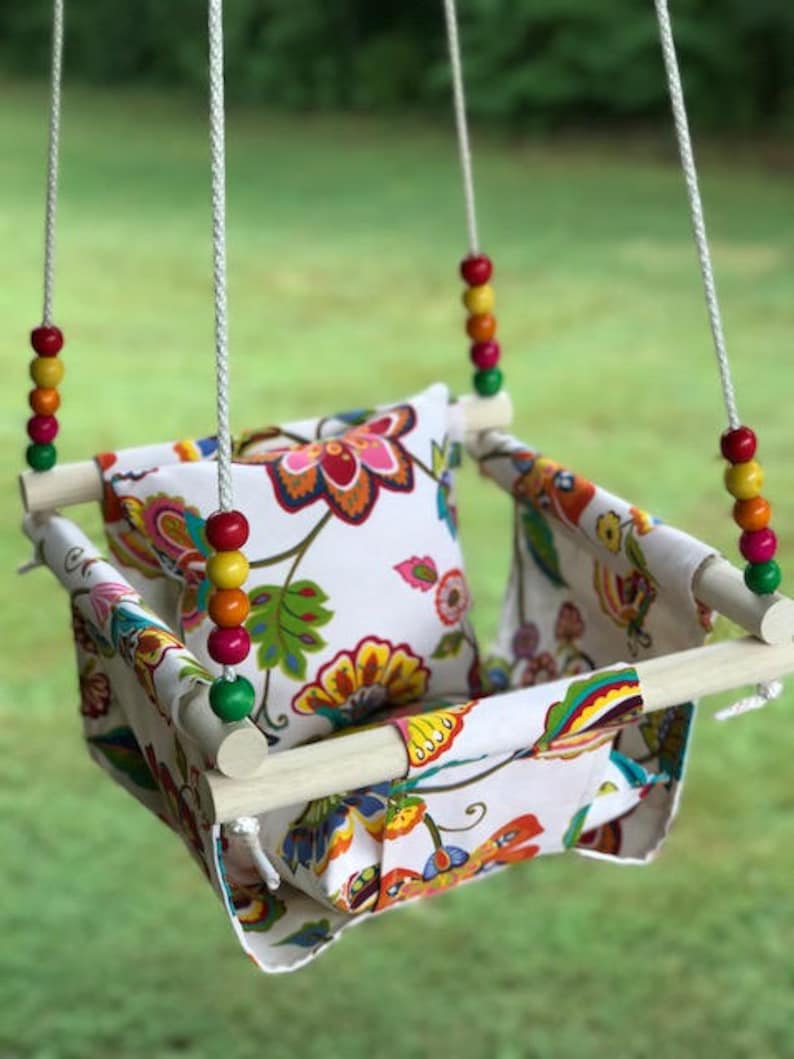 Baby Swing Cloth Swing Indoor Outdoor Swing Nursery Swing Etsy