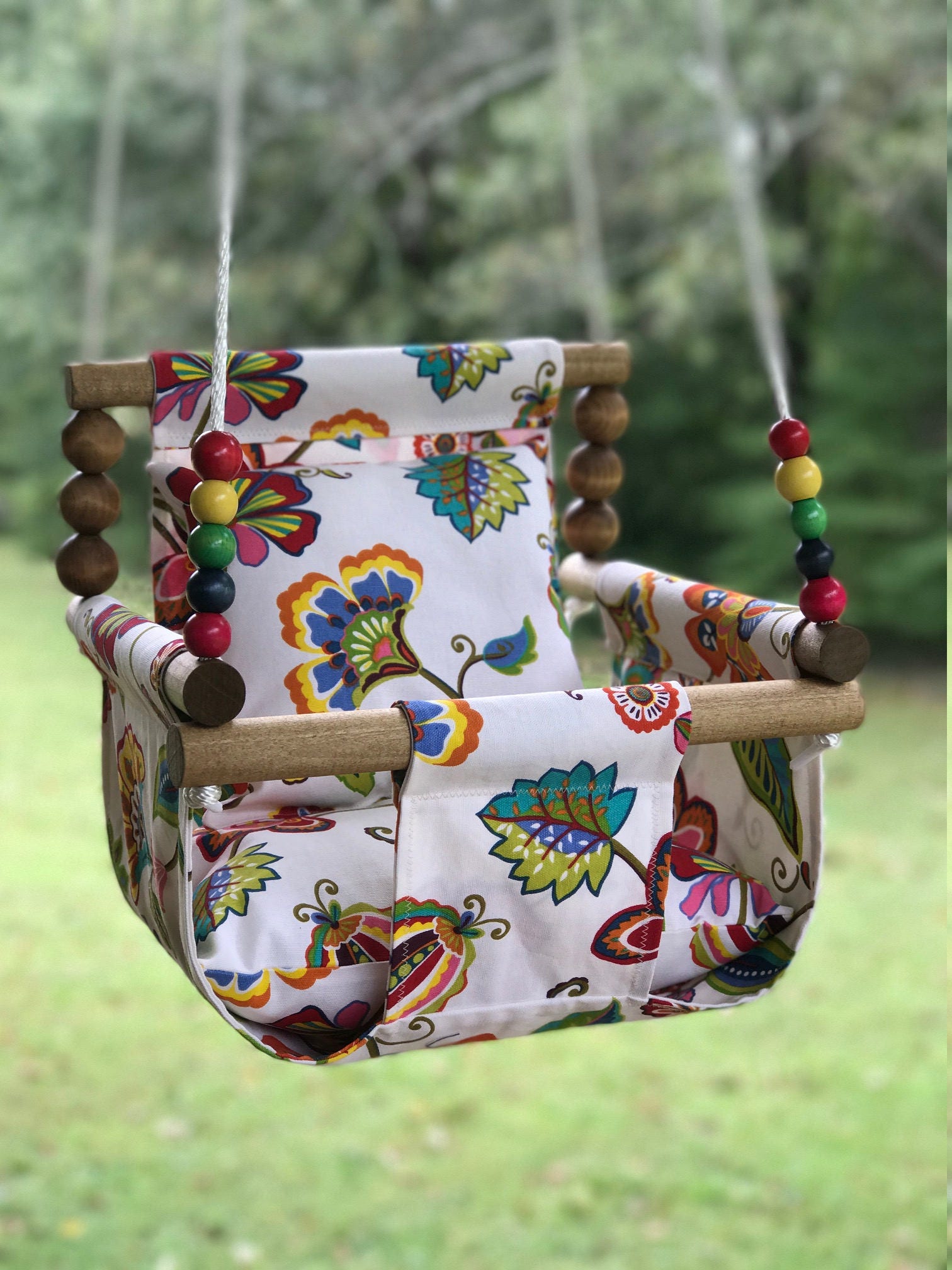 Baby swing cloth swing indoor outdoor swing nursery swing Etsy