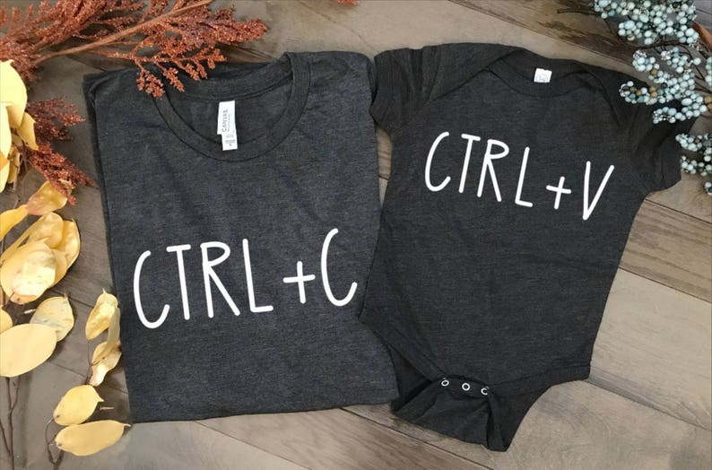 Ctrlc Ctrlv Matching Shirts Matching Shirts Daddy Baby - Etsy