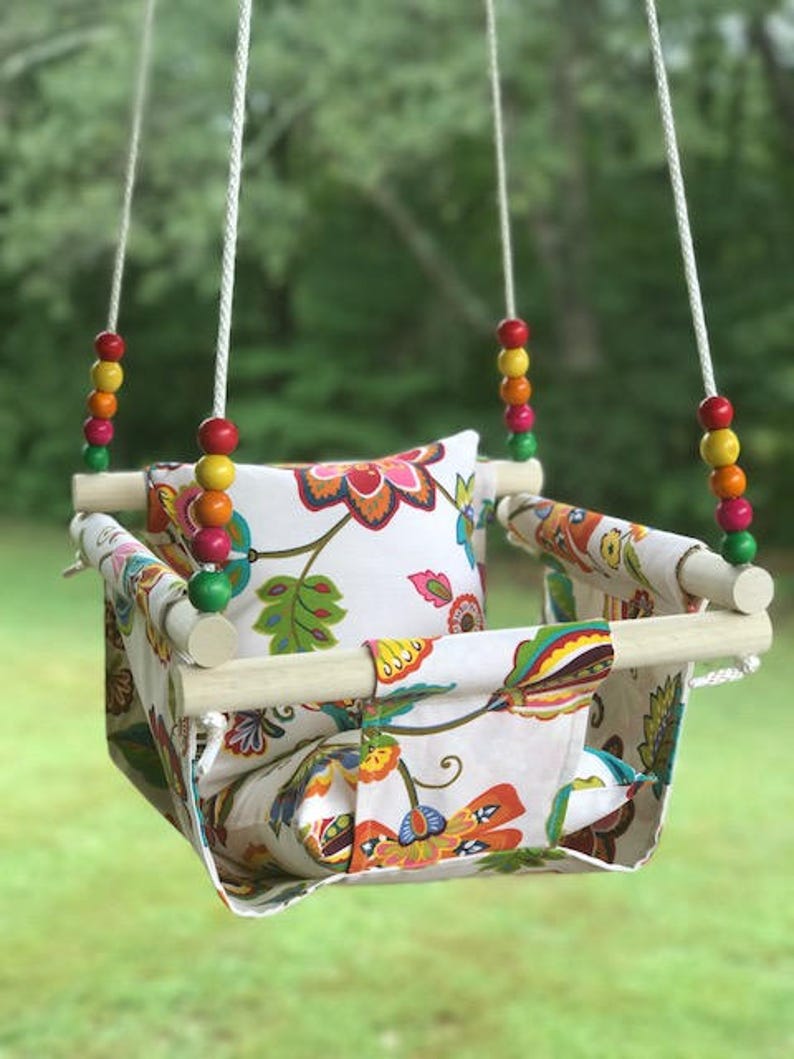 Baby Swing Cloth Swing Indoor Outdoor Swing Nursery Swing Patio Swing Baby Shower Gift