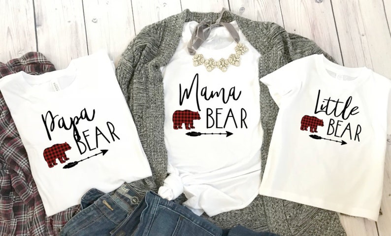 Mama Bear Baby Bear shirt set, mama bear shirt baby bear shirt baby shower, birthday, mothers day gift, pregnancy announcement
