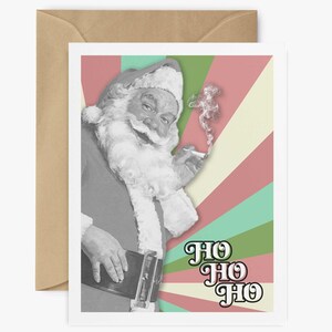 420 Weihnachts Karte für Kiffer - Urkomische Marihuana Weihnachtskarte | Weed Geschenk für Freunde | Cooles Weihnachtsgeschenk für Kiffer