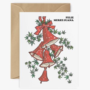 420 Weihnachts Karte für Kiffer - Urkomische Marihuana Weihnachtskarte | Weed Geschenk für Freunde | Cooles Weihnachtsgeschenk für Kiffer