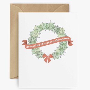 Maritime Weihnachtskarte - 420 Weihnachtsgeschenk für Kiffer | Einzigartige Marihuana Weihnachtskarte, perfektes Geschenk für Stoner Freunde, Marihuana Themed Card