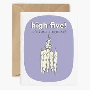 Lustige Stoner Geburtstagskarte | 420 Geschenk für Sie | Marihuana Zubehör & Stoner Geburtstagskarte | "Geburtstagskarte ""Marihuana"" für Deine Freunde."