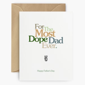 Carte de fête des pères pour un papa stoner - 420 cadeaux pour les papas amateurs de cannabis | Carte de voeux unique pour célébrer son anniversaire, carte de voeux sur le thème des mauvaises herbes pour papa