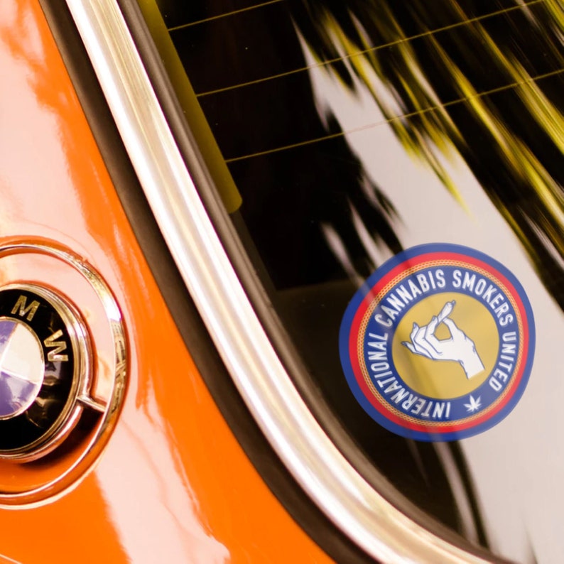 International Cannabis Smokers United Sticker Weed Sticker Etsy