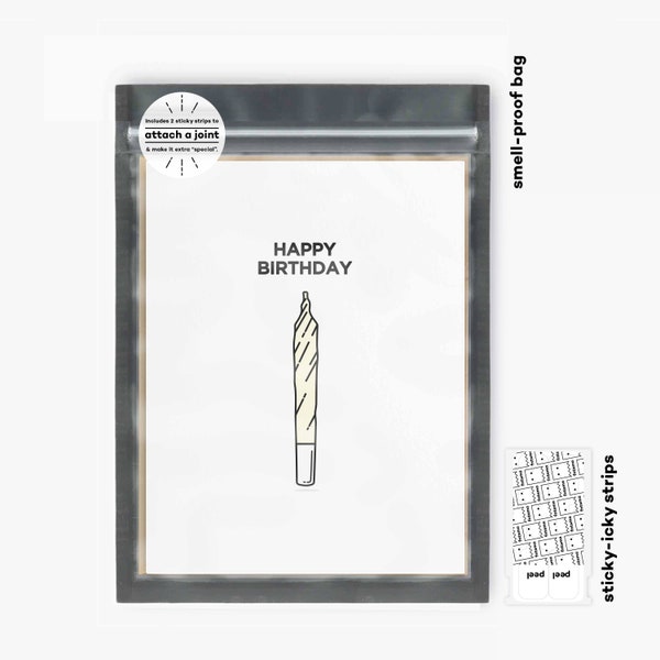 Happy Birthday Card | stoner card, weed birthday card, stoner birthday card, stoner gift, weed birthday, 420 birthday, weed birthday gift