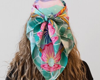 Turquoise scarf