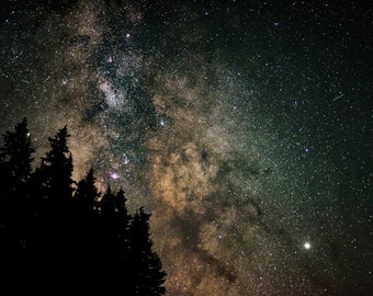 Fine Art Photography Prints "Night Vision": Central Oregon, Three Sisters Wilderness, Astro, Astrophotography, Milky Way, Stars, Backcountry