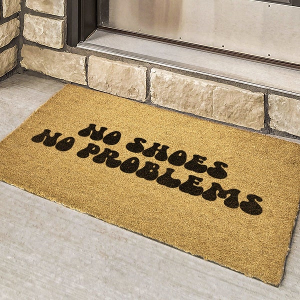 Shoes off Doormat Etsy