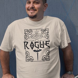 Rogue T-Shirt | DnD Shirt | Dungeons and Dragons Rogue | D&D Class | Roleplaying Clothes | Nerdy Wardrobe | Gift for Geek | Thief Class