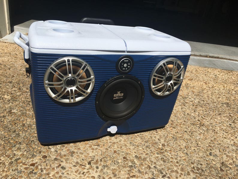 Ice Chest Bluetooth Boombox Stereo Etsy