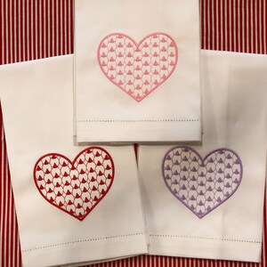 Heart Huck Towel - Valentine’s Day - xoxo - herend - Cupid