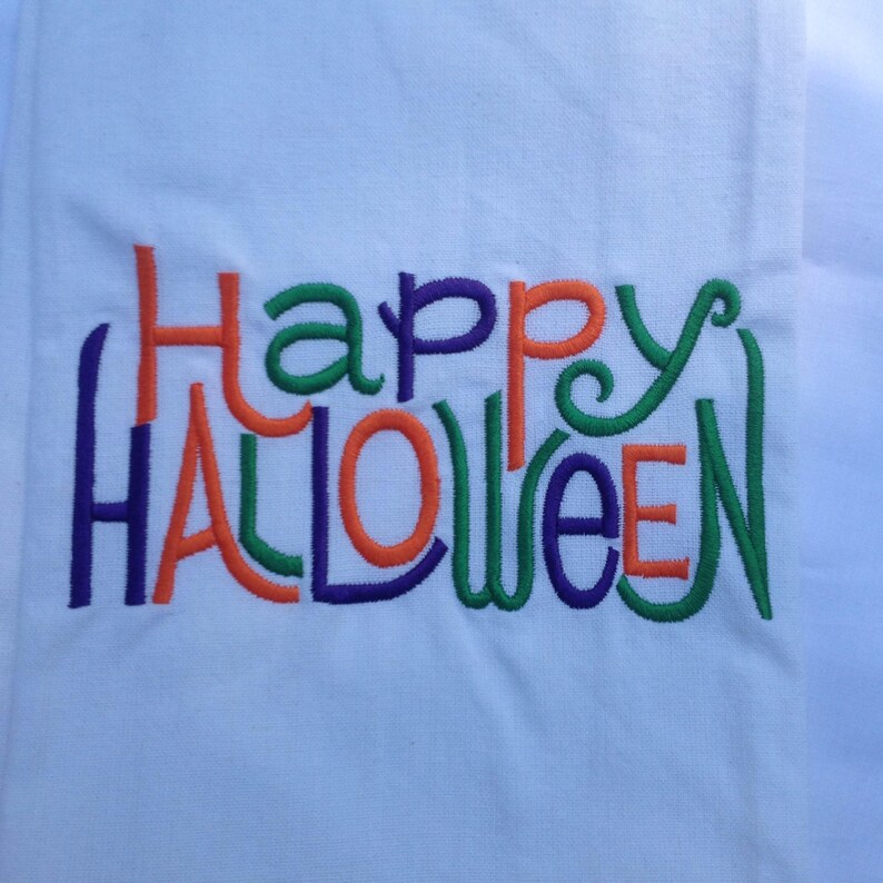 Happy Halloween Kitchen towel halloween spooky ghost witches image 2