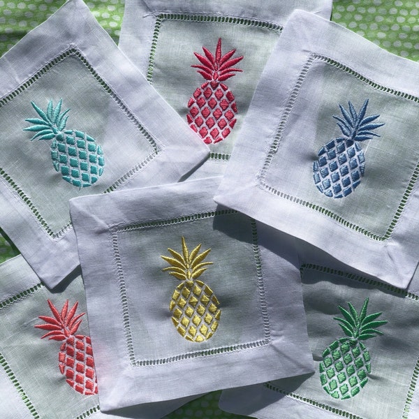 Pineapple Napkins Etsy