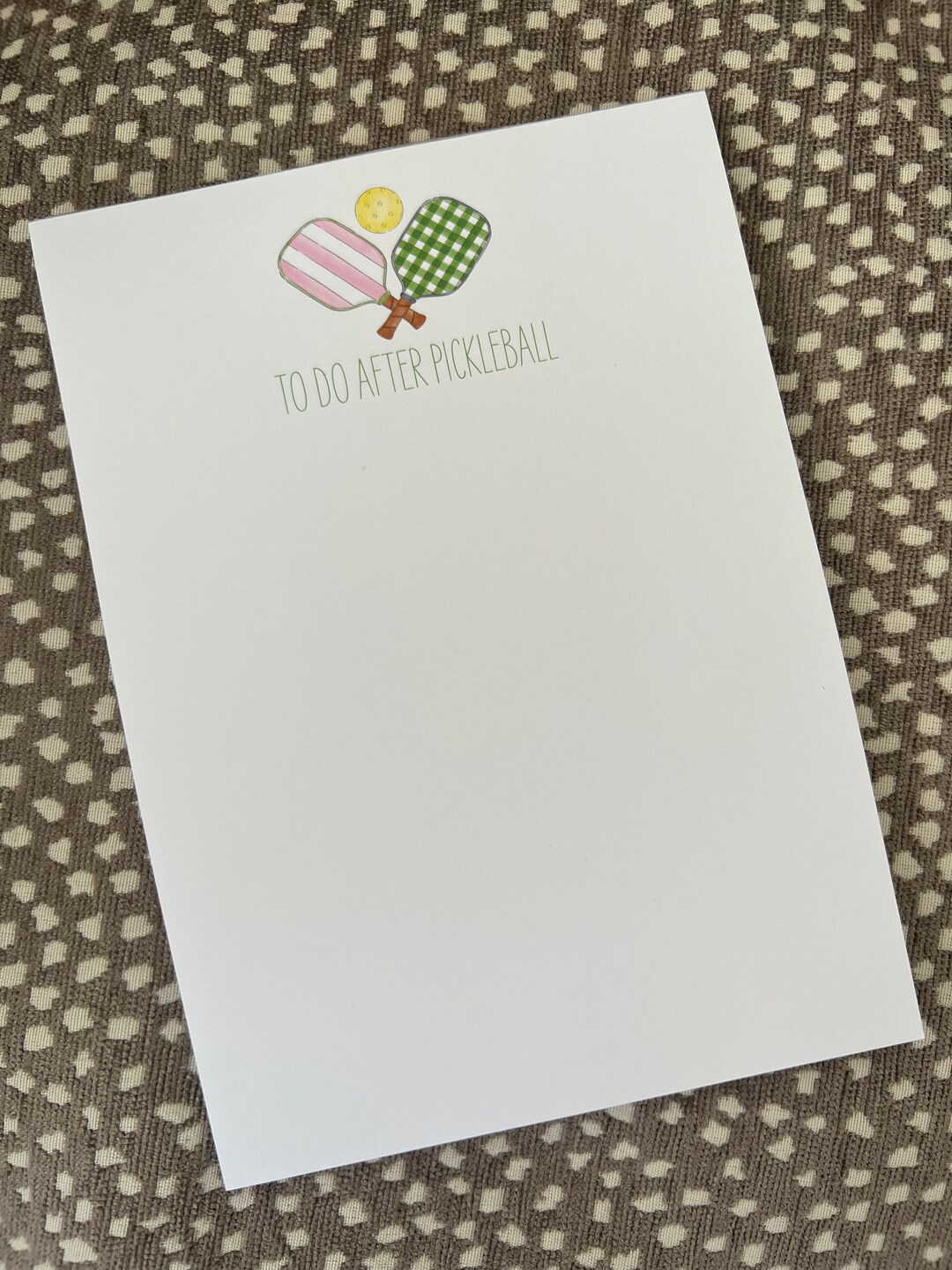 Picklball Notepad To Do After Pickleball 5x7 Notepad - Etsy