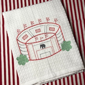 Bryant-Denny Stadium Towel - Universidad de Alabama - Toalla de cocina - regalo de inauguración de la casa -17 campeonato nacional - marea de rollo