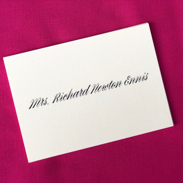 Script Calling Cards - Enclosure cards - wedding gift