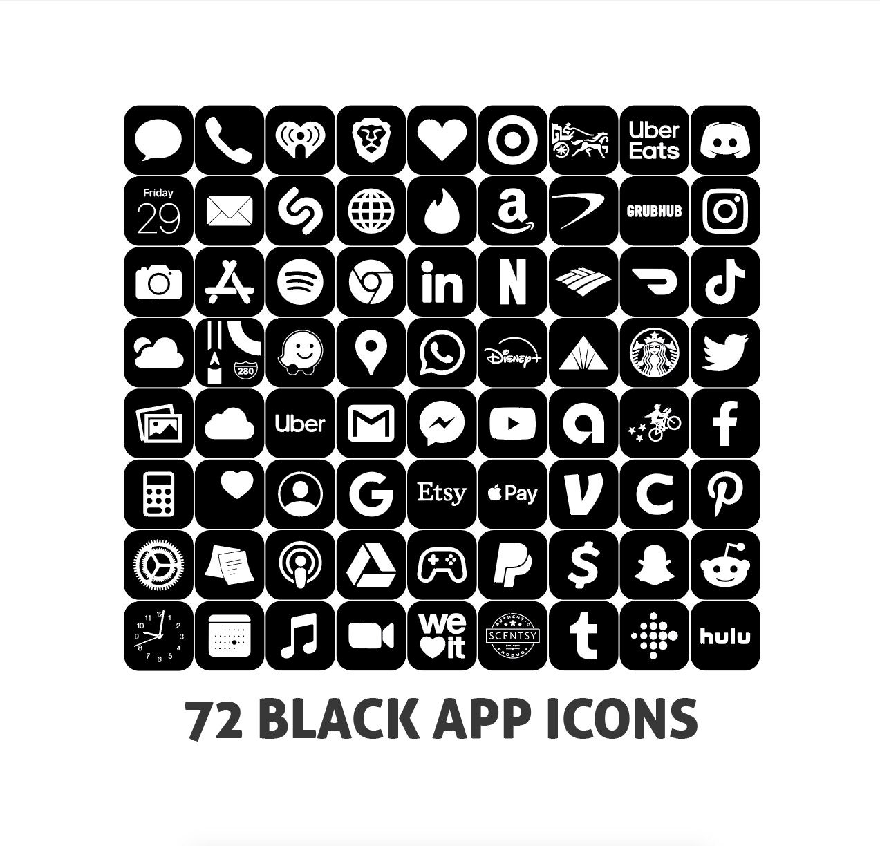 black app icon black app icon