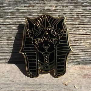 Black Sphynx Cat FREE SHIPPING Lapel Pin Enamel Pin image 6