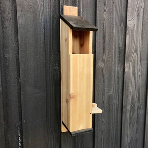Screech Owl Nesting Box, Kestrel, Handmade birdhouse, Unique Design, Cedar Wood