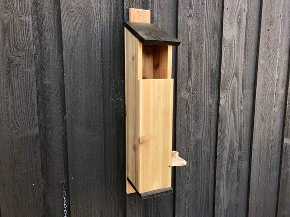 Screech Owl Nesting Box Kestrel Handmade Birdhouse Unique Etsy