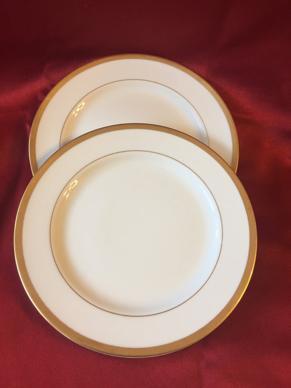 Vintage Noritake China Dessert Plates Set of 2 with Gold Trim Etsy