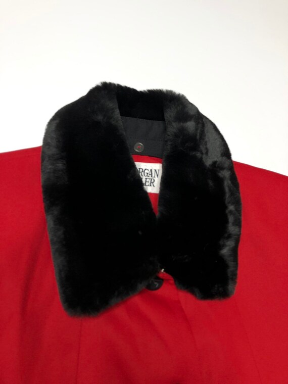 VTG 80's Morgan Miller Red Blazer Jacket w/ Remov… - image 3