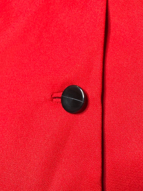 VTG 80's Morgan Miller Red Blazer Jacket w/ Remov… - image 6