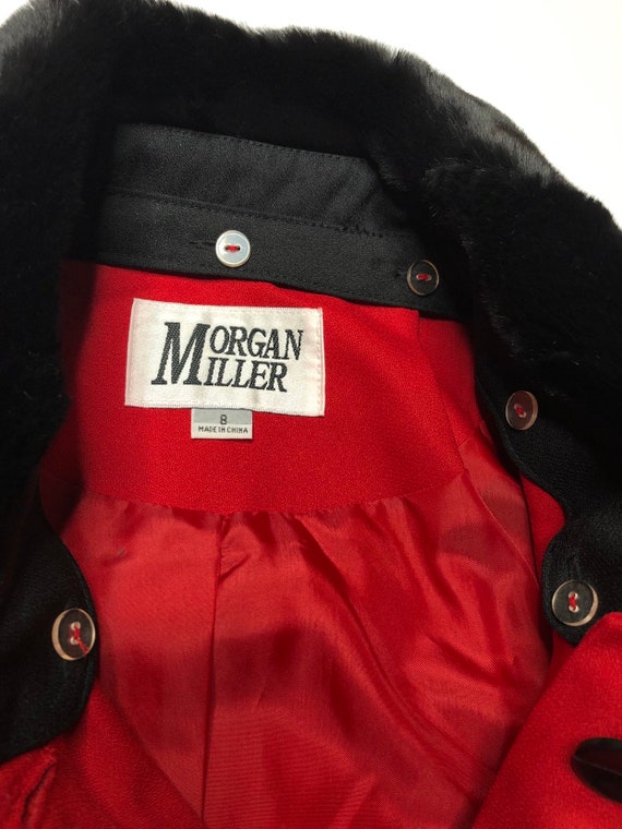 VTG 80's Morgan Miller Red Blazer Jacket w/ Remov… - image 4