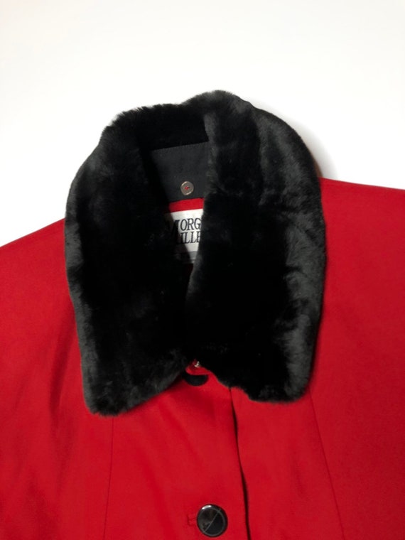 VTG 80's Morgan Miller Red Blazer Jacket w/ Remov… - image 9